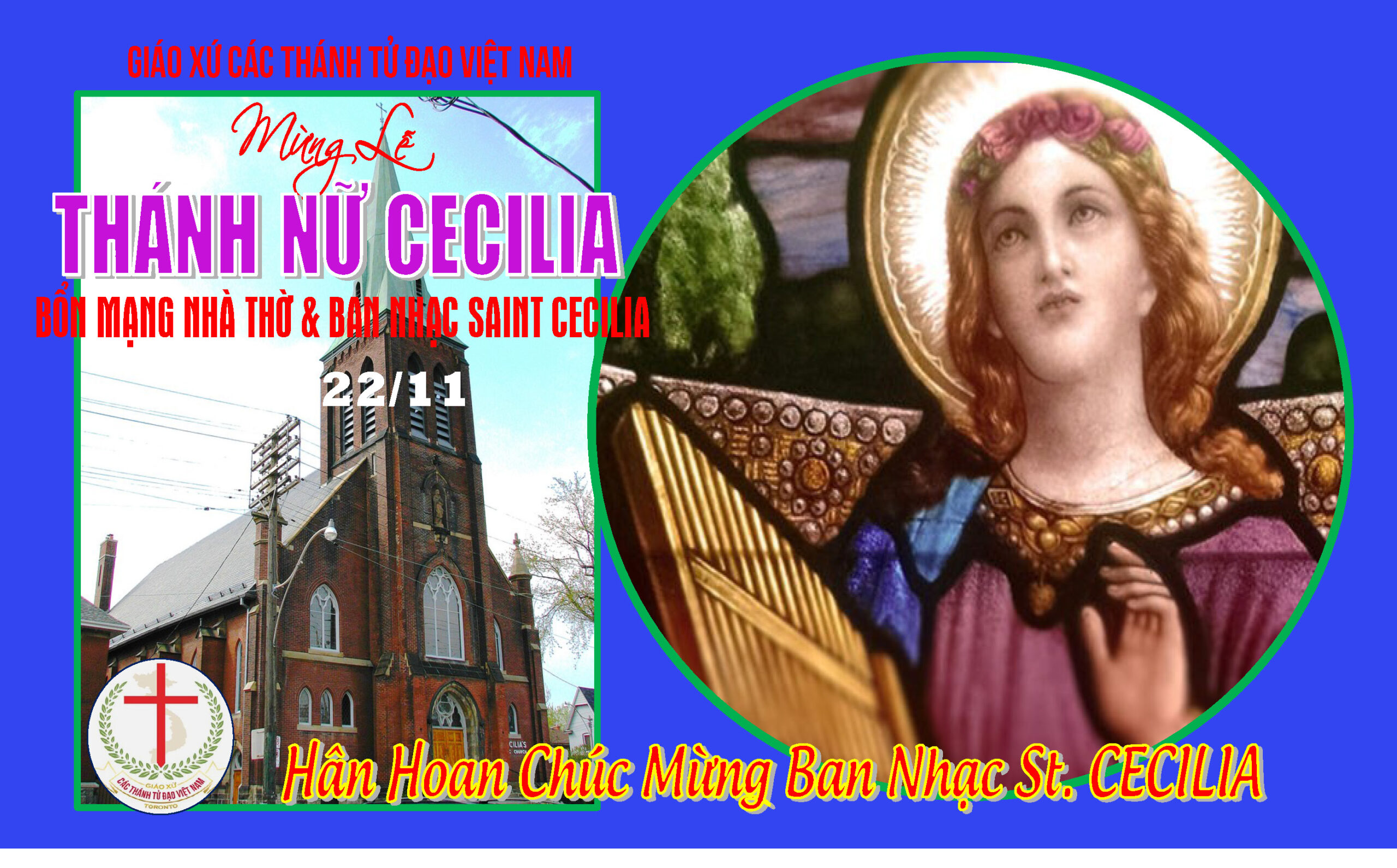 MỪNG LỄ THÁNH NỮ CECILIA