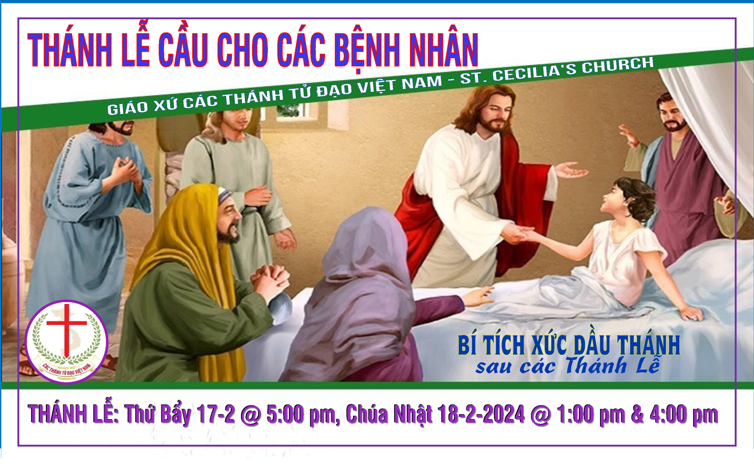 THÁNH LỄ CẦU CHO CÁC BỆNH NHÂN