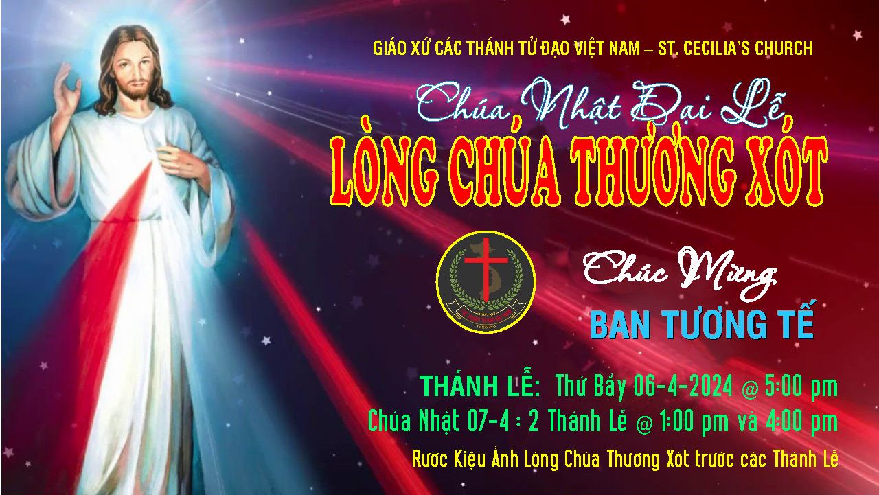 CHÚA NHẬT ĐẠI LỄ LÒNG CHÚA THƯƠNG XÓT