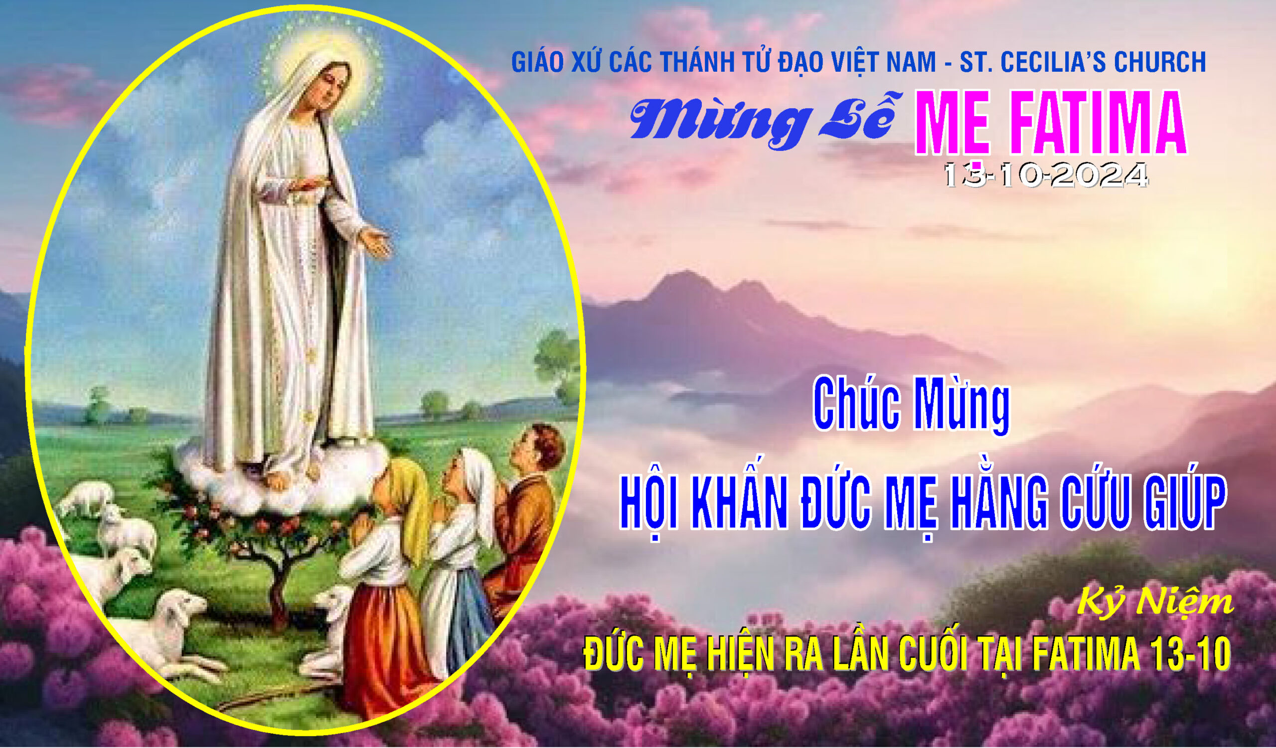 MỪNG LỄ MẸ FATIMA