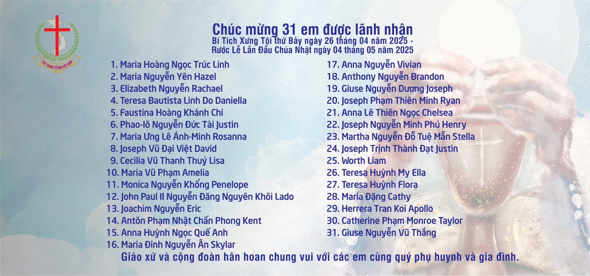 RƯỚC LỄ LẦN ĐẦU