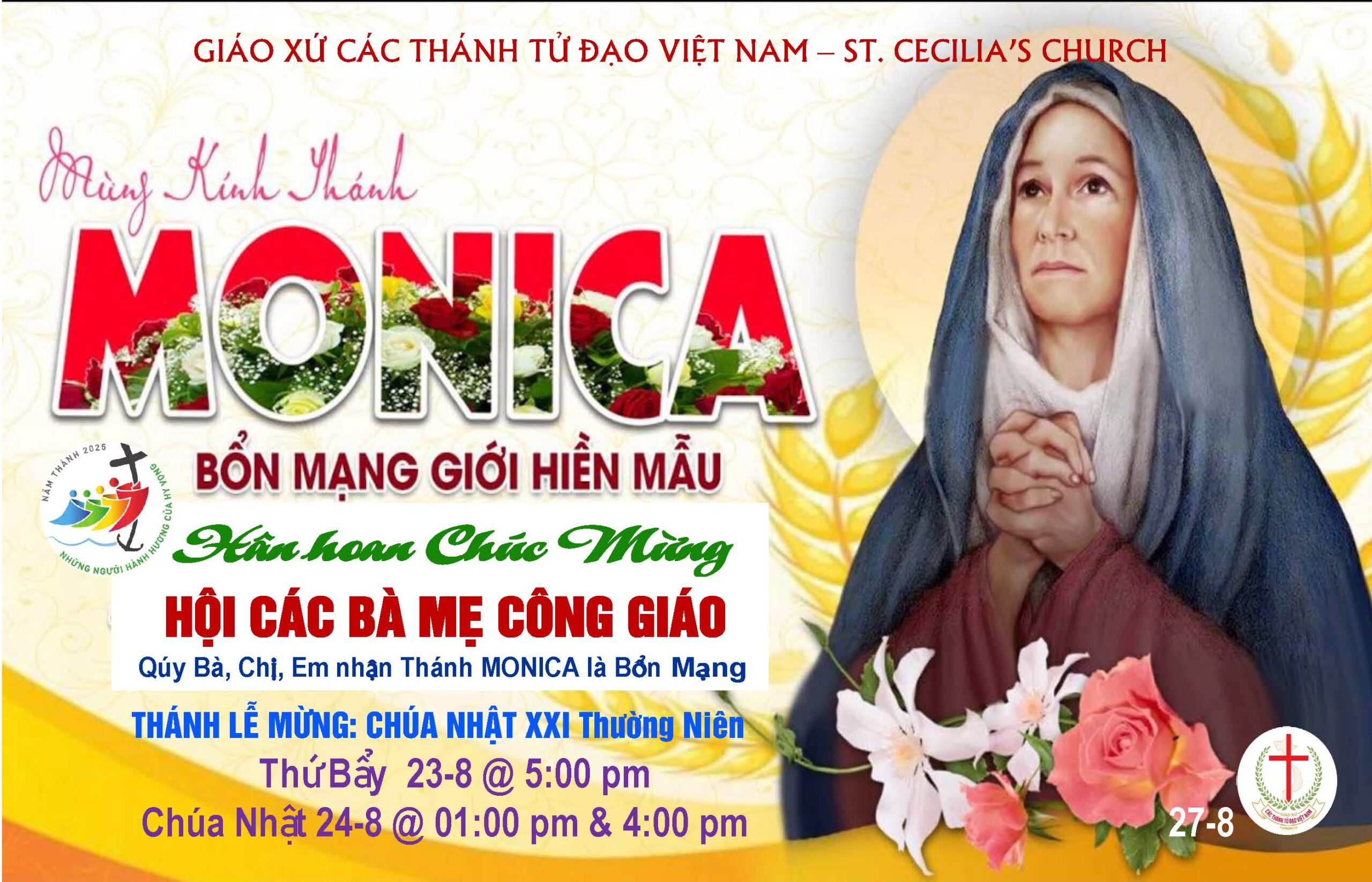 MỪNG KÍNH THÁNH MONICA