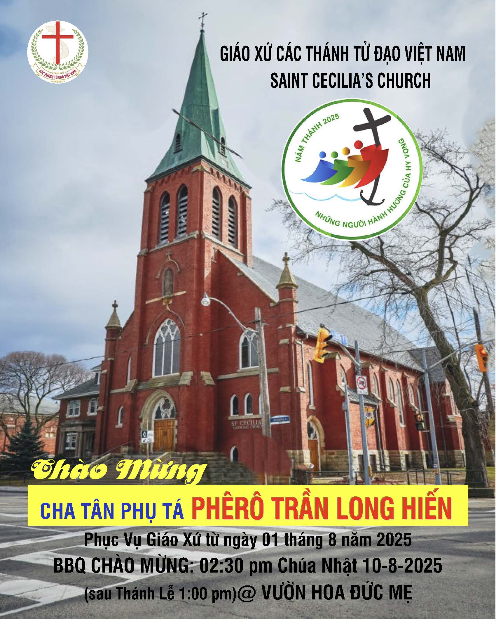 CHÀO MỪNG CHA TÂN PHỤ TÁ PHÊRÔ TRẦN LONG HIẾN
