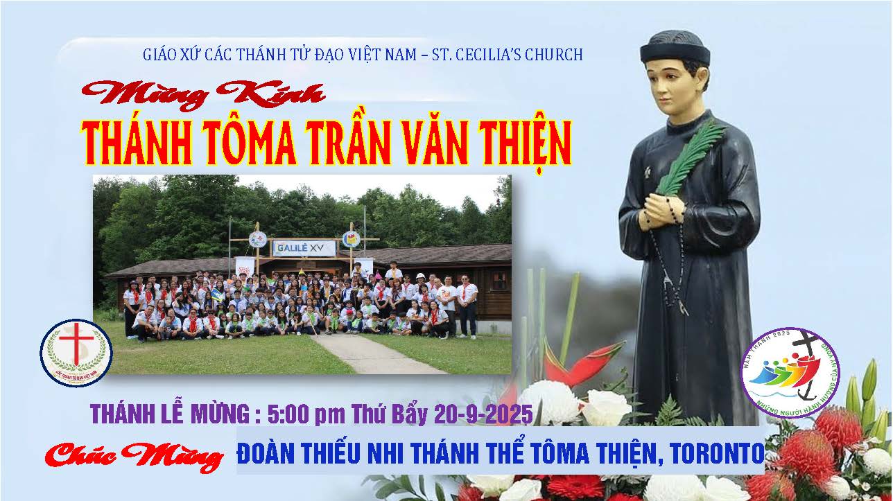 MỪNG KÍNH THÁNH TÔMA TRẦN VĂN THIỆN