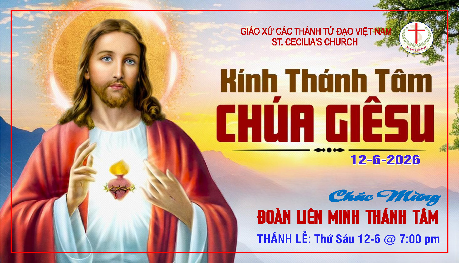 KÍNH THÁNH TÂM CHÚA GIÊSU