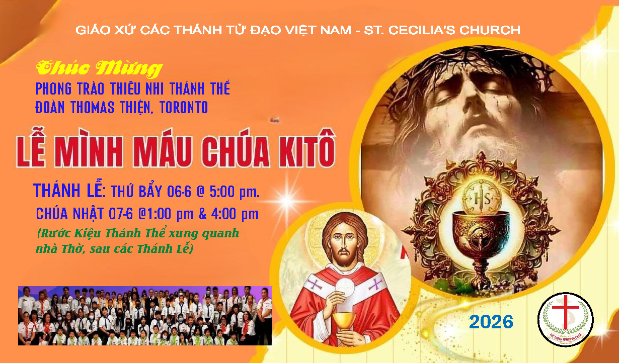 LỄ MÌNH MÁU CHÚA KITÔ – RƯỚC KIỆU THÁNH THỂ