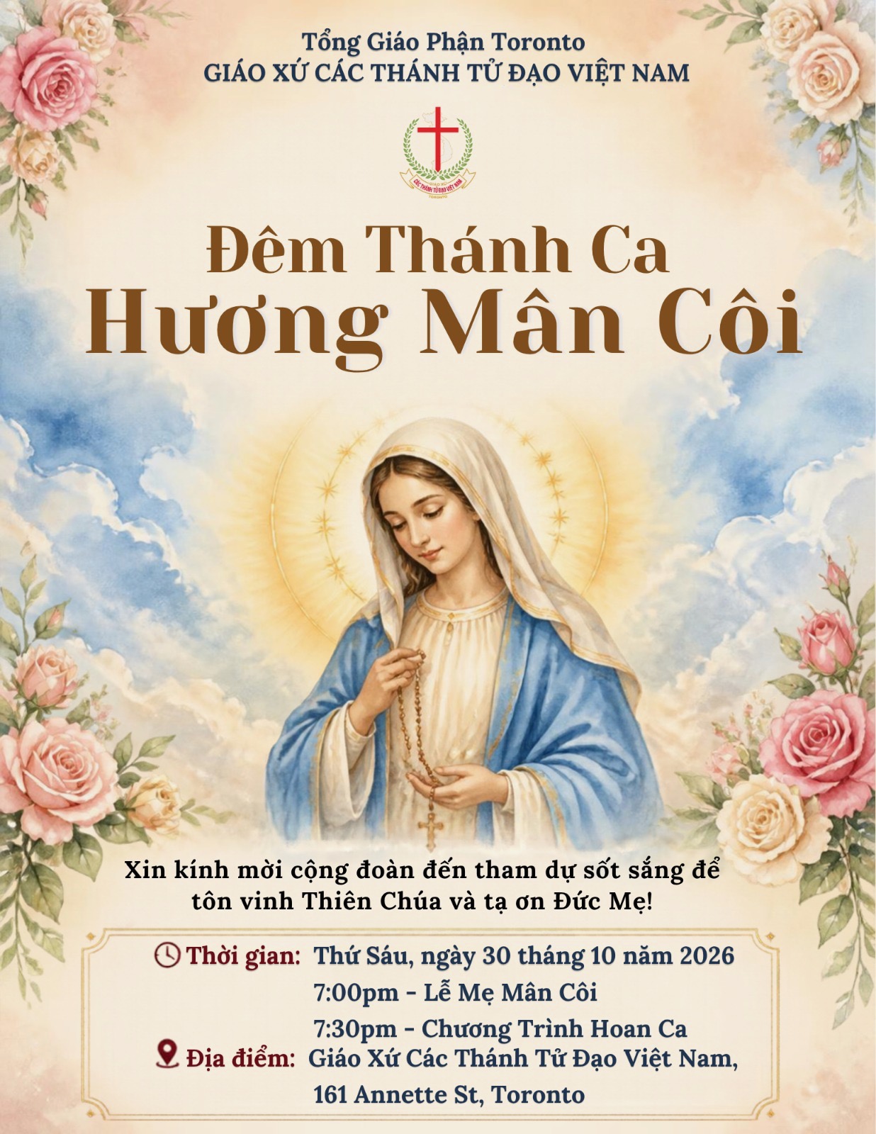 ĐÊM THÁNH CA – HƯƠNG MÂN CÔI