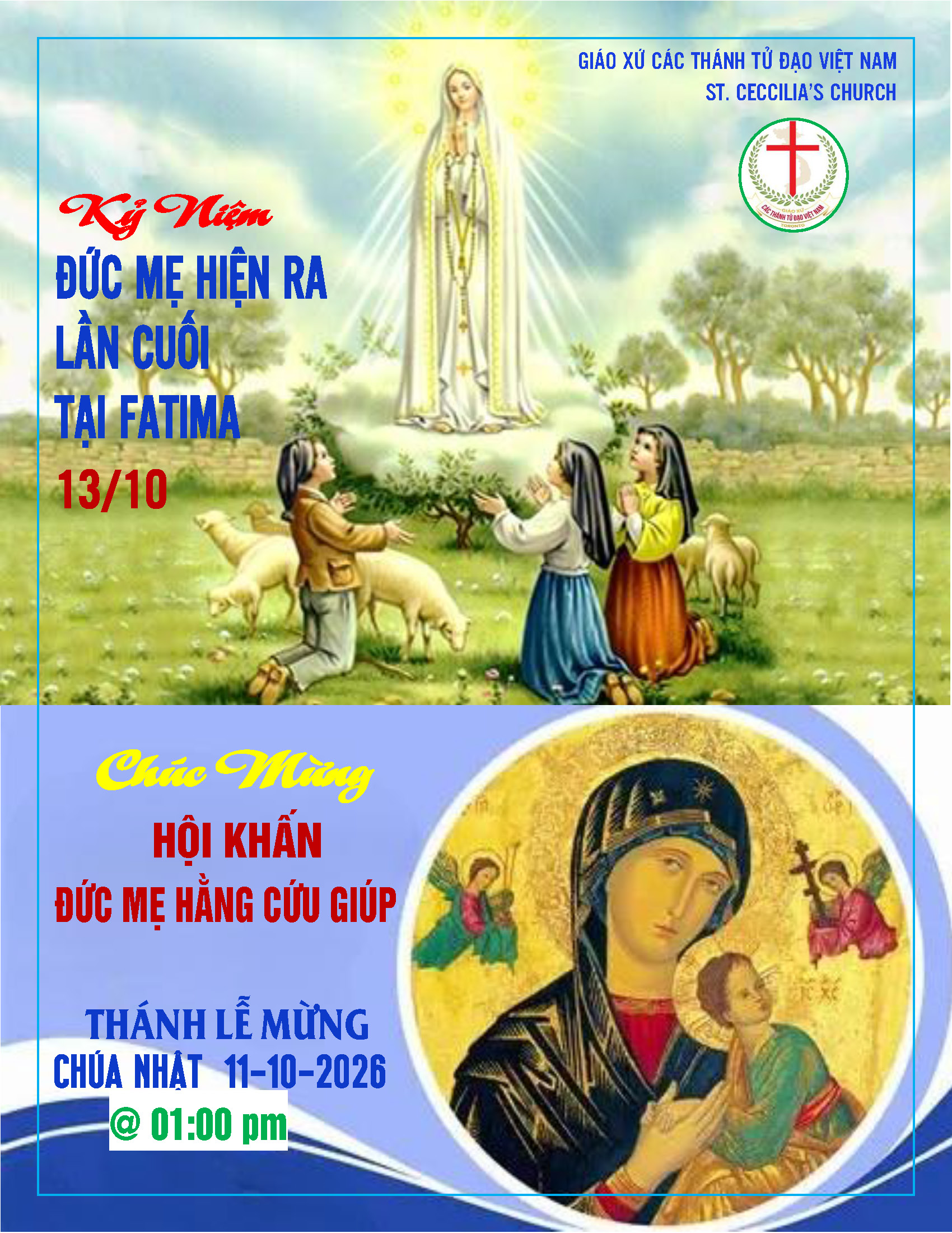 CHÚC MỪNG HỘI KHẤN ĐỨC MẸ HẰNG CỨU GIÚP
